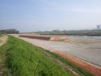桂川久我東中流河道整備工事