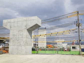 寺田拡幅寺田跨線橋下部工事