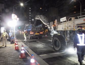 舗装修繕工事（堀川通）